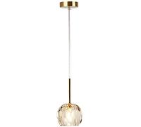 ksxnkhk Lampadario, luci sospese in Cristallo Dorato con Cavo Regolabile sopra Il lavandino, Piccolo lampadario Moderno, luci sospese in Metallo per Soggiorno, Sala da Pranzo, Camera da Le