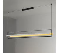 ksxnkhk Lampadario Lungo da Ristorante a LED di Lusso a Zigzag, Semplice Lampada da soffitto in Metallo, Decorazione per Interni, apparecchi di Illuminazione, plafoniera