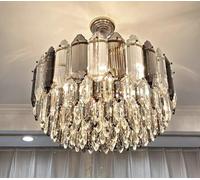 ksxnkhk Lampadario Lussuoso e Moderno con Perle di Cristallo Classiche. Ideale per Soggiorno, Sala da Pranzo e Camera da Letto.