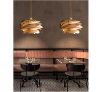ksxnkhk Lampadario Moderno a Forma di Petalo, semplici lampade a Sospensione, Isola Cucina in Legno, Camera da Letto e Soggiorno, Lampada a Sospensione a Forma di Rosa, lampadari a sospens