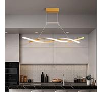 ksxnkhk Lampadario Moderno a LED in Legno, Lampada a Sospensione Giapponese a 1 Luce, plafoniera Circolare dimmerabile contemporanea per Isola Cucina, Soggiorno, Sala da Pranzo - B 50 x 50