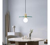ksxnkhk Lampadario Moderno a LED in Legno, Lampada a Sospensione Giapponese a 1 Luce, plafoniera Circolare dimmerabile contemporanea per Isola Cucina, Soggiorno, Sala da Pranzo, 50 x 50 x