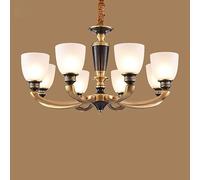 ksxnkhk Lampadario Moderno a LED, lampadari, lampadario in Rame in Stile Europeo, Lampada in Bronzo di metà secolo, plafoniera per Sala da Pranzo, casa, Ingresso, Cucina, Camera da Letto,