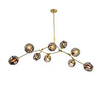 ksxnkhk Lampadario Moderno in Legno a LED ad Anello, Lampada a Sospensione Giapponese a 1 Luce, soffitto Circolare Contemporaneo dimmerabile per Isola Cucina Soggiorno Sala da Pranzo-B 50x