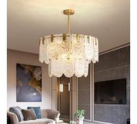 ksxnkhk Lampadario Moderno in Legno a LED ad Anello, Lampada a Sospensione Giapponese a 1 Luce, soffitto Circolare Contemporaneo dimmerabile per Isola Cucina Soggiorno Sala da Pranzo-B 50x