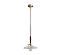 ksxnkhk Lampadario Moderno, lampadario Moderno Minimalista in Vetro E27 a 1 Lampada, lampadario in Ottone Vintage, lampadario sospeso Regolabile in Stile Giapponese, apparecchi di Illumina