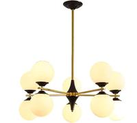 ksxnkhk Lampadario Sputnik Moderno in Oro e Nero, Illuminazione da soffitto Vintage, lampadario, lampadario