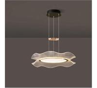ksxnkhk Lampade a Sospensione Moderne per Arredamento della casa, lampadari per Soggiorno, lampadari per Sala da Pranzo, Illuminazione Interna (Bianco Caldo, 1 Anello da 80 cm)