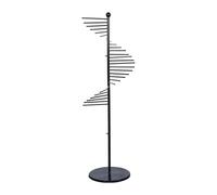 ksxnkhk Porta-Sciarpe da Negozio - Porta-Abiti Verticale a Spirale per Boutique Commerciali, Porta-Pantaloni Multifunzionale in Metallo, Organizer per Asciugamani da Bagno e da Barbiere, n