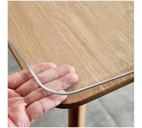 ksxnkhk Protezione Trasparente per Tavolo 16x30 Pollici, 1,5 mm di Spessore, Protezioni per scrivania in PVC, tovaglia di plastica per Sala da Pranzo, caffè, Picnic, Scrittura