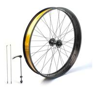 ksxnkhk Ruota Anteriore 20x4.0, cerchione per Bici da 26" con Pneumatici Fat, in Lega di Alluminio, con sgancio rapido, mozzo con Freno a Disco 9X135mm, per Bici da Neve e da Spiaggia.