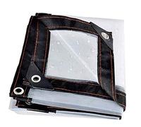 ksxnkhk Telo Trasparente Impermeabile con Occhiello 7x30 Piedi, teloni Trasparenti Resistenti e Impermeabili, Copertura in telone con Occhielli - Protezione UV