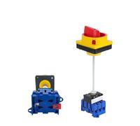 KSZHZYMGX Interruttore sezionatore 3/4P con Pannello Lucchetto 32A 4 Poli 2 Posizioni on-off con Barra in Alluminio selettore a camma Rotante YMD11-32B/4P(32A 3P)