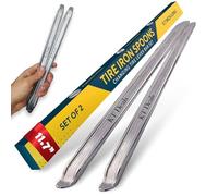 KT Deals Tire Iron Spoons Changing Tire Lever Bar Set Repair Tool Kit Tyre Changer Remover Heavy Duty Metal Steel for Motorcycle Bike Scooter Bicycle Mower (2pc 11.7 inch)