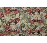 Kt KILOtela - Tappezzeria, jacquard gobelino, sedie, cuscini, testiera, divano, borse, resistente all'usura, cucitura, 100x280 cm, frida