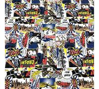 Kt KILOtela - Tessuto arredo stampato - Canvas - Scampolo: 100 cm lunghezza x 280 cm larghezza | Fumetto