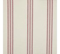 Kt KILOtela - Tessuto Canvas Filato Colorato, Cotone, Fibre Riciclate, Decorazione, Rivestimento, Cuscini, Tovaglie, 100 cm Lunghezza x 280 cm Larghezza, Strisce da 5 cm, Granato, Ecru - 1 Metro