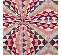 Kt KILOtela - - Tessuto di tappezzeria, gobelin Jacquard, scampolo da 100 cm di Lunghezza x 280 cm di Larghezza, Geometrico caleidoscopio, Multicolore, 1 Metro