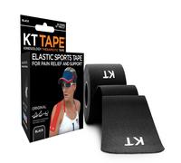 KT TAPE Nastro Sportivo In Cotone Originale Pretagliato 20 x 25cm Nero, 20 Pezzi