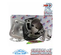 KT00087 GRUPPO TERMICO DR EVO 70CC D.47 APRILIA SCARABEO 50 2T (MINARELLI) SP.10