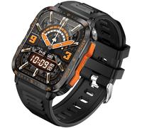 KT79 Armed Smart Watch da uomo, robusto indossabile all'aperto, impermeabile IPX8-3ATM, torcia LED integrata, chiamate BT 5.3 wireless, monitoraggio completo della salute, batteria da 25 giorni