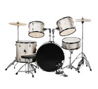 Ktaxon Set di batteria per adulti da 55 cm, kit di 5 pezzi con supporti per piatti, supporto per Hi-Hat, bacchette, pedale, sgabello e tom da pavimento, per principianti, adolescenti e studenti