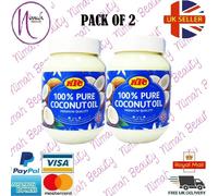 KTC 100% Puro Olio di Cocco (Cucinare, Capelli, Pelle, Multiuso) -500ml Set 1,2,