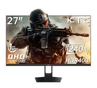 KTC 27'' 240hz Gaming Monitor 1440p(2560×1440) 144Hz 1ms Fast HVA HDR400 130% sRGB HDMI & DisplayPort AdaptiveSync VESA Tilt Eye Care