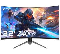 KTC Gaming Monitor 32 Pollici FHD Curvo Monitor, 240Hz, 1ms, 1920x1080, Freesync & G-sync, HVA 1500R Schermo PC, 125% sRGB, Inclinazione Regolabile, VESA, DP1.4/HDMI 2.0 240Hz, USB2.0, H32S17F