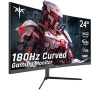 KTC H24S17 - Monitor da gioco curvo e frameless da 24", 165 Hz FHD 1080p, compatibile Freesync/G-Sync, 99% sRGB, contrasto 3000:1, porte HDMI, DisplayPort, montaggio a parete/inclinazione regolabile