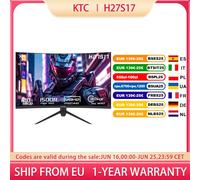 KTC Monitor Gaming Curvo 27 Pollici, 180Hz, 2K QHD 2560 x 1440p Schermo PC, VA 1500R Senza Cornice, 1ms, HDR, Computer Monitor con FreeSync & G-sync, Eye Care, VESA, DP 180Hz, HDMI 144Hz, H27S17