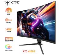 KTC H32S17 Monitor da gioco curvo 1500R da 32 pollici 2560x1440 QHD 170Hz 16:9 ELED 99% sRGB con H32S17