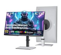 KTC MiniLED Gaming Monitor 27 Pollici | 4K@160Hz, FHD@320Hz Commutazione senza interruzioni | 1152 Zona Dimmerazione locale | HDR1400 | 1ms GtG | Adaptive Sync | 145% sRGB | KVM | Bianco | M27P6