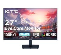 KTC Monitor 27 Pollici, 100Hz Schermo PC Gaming, QHD, IPS, 2K QHD 2560 x 1440P, Adaptive-Sync, HDR, 99% sRGB, Luce blu bassa, VESA 100 * 100mm, HDMI, DP, H27T27