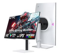KTC Monitor 27 pollici White Gaming Monitor WQHD (2560 x 1440) Fast IPS, 300 Hz (Supporti 320 Hz via overclocking) 1 ms 144% sRGB High Brightness 450cd/㎡, Low Blue Light, Flicker-Free, 2 HDMI, 1 DP