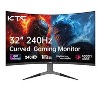 KTC Monitor 32 Pollici Curvo 1000R, 2K WQHD (2560x1440p) 240Hz Monitor Gaming, 1ms, Adaptive Sync, 122% sRGB, Contrasto 4000:1, 2 x DP 1.4 (240Hz), 2 x HDMI 2.0 (144Hz), Supporto Inclinazione e VESA