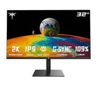 KTC Monitor 32 pollici, WQHD 2560 x1440p Pannello IPS 109% sRGB 100Hz HDMI DP Bassa protezione degli occhi dalla luce blu, 138 PPI HDR H32T13