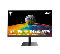 KTC Monitor da 32 Pollici 2K, Monitor per computer IPS 1440P, Monitor per PC QHD senza cornice da 100 Hz per giochi d'ufficio, cura degli occhi, G-Syn nero 32 pollici