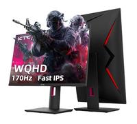 KTC Monitor da gioco 2K da 165 Hz da 68,6 cm - Schermo per computer GTG Fast IPS da 1 ms con FreeSync e G-Sync, HDR, porte HDMI/DP/USB, inclinazione, girevole e girevole, gamma di colori 131% sRGB e