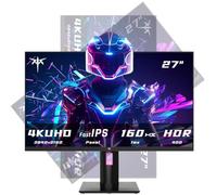 KTC Monitor da gioco 4K da 27 pollici, monitor IPS veloce UHD 160Hz/144Hz, 1ms, Freesync/G-Sync, HDR400, 132% sRGB, HDMI DisplayPort, VESA, inclinazione/altezza/pivot regolabile