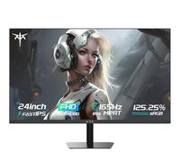 KTC Monitor da gioco con pannello IPS rapido da 24" 1080P, monitor per computer a telaio zero (165 Hz, 125% Srgb, Hdr10, Cura degli occhi, Hdmi 2.0X2, Displayport 1.4X2), 24" nero