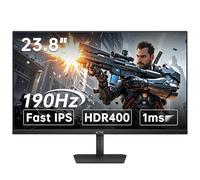 KTC Monitor da gioco da 24 pollici 190Hz/180Hz, schermo HDR 400 Fast IPS, monitor FHD 1080P, 133% sRGB, AdaptiveSync, tempo di risposta 1ms, HDMI * 2 & DP* 1, inclinazione regolabile, cura degli occhi