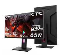 KTC Monitor da gioco QHD 1440p da 68,6 cm 240 Hz 144 Hz 1 ms 65 W Tipo C USB DisplayPort HDMI HDR400 Inclinazione/Altezza/Girevole Veloce HVA AdaptiveSync VESA