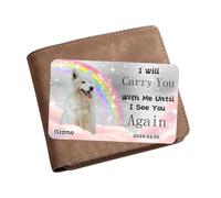 Ktfhvgy Biglietto commemorativo personalizzato per animali domestici, in alluminio, con biglietto commemorativo per animali domestici scomparsi, regalo commemorativo per animali domestici smarriti,