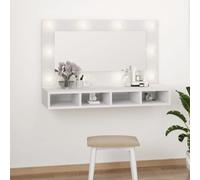 KTHLBRH Armadietto a specchio con LED bianco, 90 x 31,5 x 62 cm