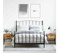 KTHLBRH Armadietto da notte con cassetto, 2 pezzi, in legno antico, comodino industriale, con stoccaggio e struttura robusta, 40 x 42 x 45 cm