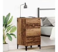 KTHLBRH Armadietto da notte con cassetto in legno vecchio comodino industriale con cassetti, mobile ausiliario multiuso per camera da letto 40 x 35 x 70 cm