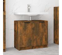 KTHLBRH Armadio da bagno con lavabo a 2 porte, mobile con piano di lavoro e scaffale, design moderno per bagno, facile da montare, materiale resistente