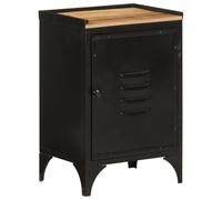 KTHLBRH Armadio da bagno con ripiano in legno massello con manico e struttura in ferro resistente per conservare saponi shampoo dentifricio e articoli da toeletta