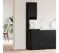 KTHLBRH Armadio da cucina moderno con ante a cerniera e ripiani in legno - Design rettangolare per stoccaggio pratico e organizzazione efficiente di utensili da cucina,